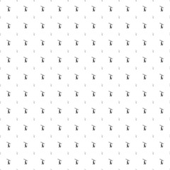 Square seamless background pattern from black freestyle skiing symbols are different sizes and opacity. The pattern is evenly filled. Vector illustration on white background