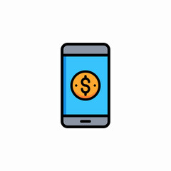 mobile dollar criptovalute smartphone marketing