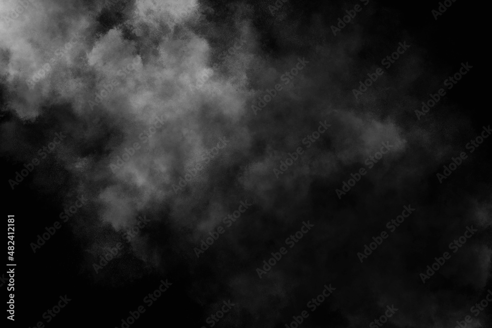 Wall mural smoke with black background - (background can easily be removed by setting the layer's blending mode