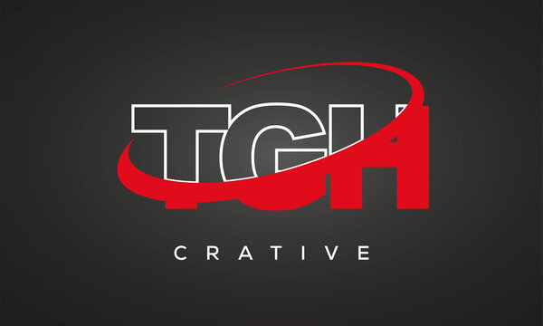 TGH letters creative technology logo design
