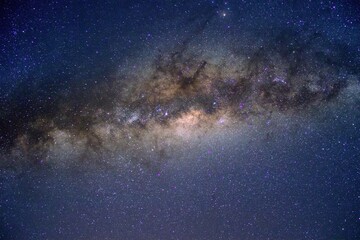 céu estrelado com a via láctea