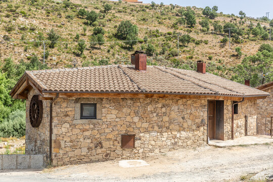 Small rural house in the middle of a green and sustainable area
