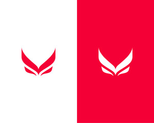 Modern Initial Letter V Abstract Monogram Logo Template