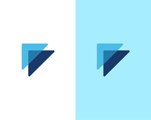 Modern Abstract Stacked Triangle Logo Template