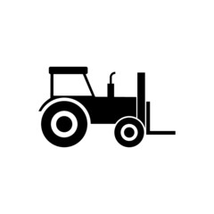Forklift truck icon isolated on white background