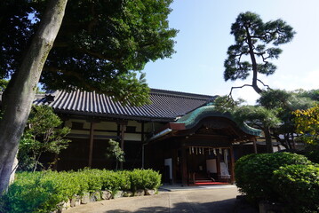 The stately office at Sumiyoshi Taisha shrine, Sumiyoshi Ward, Osaka City, Osaka Prefecture, Japan