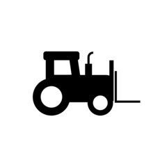 Forklift truck icon isolated on white background