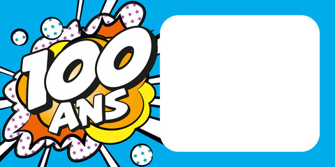 Carte anniversaire 100 ans BD CC