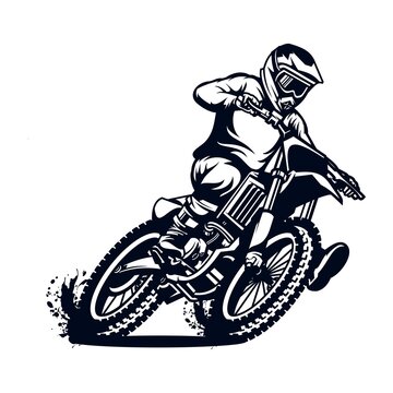 Premium Vector, Rider motocross set logo designs