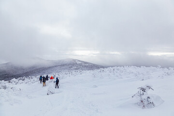 Fototapeta na wymiar Winter in the White Mountains, New Hampshire