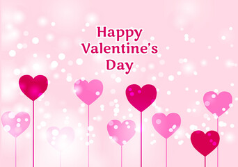 Happy Valentines Day Background Valentine's Day Card