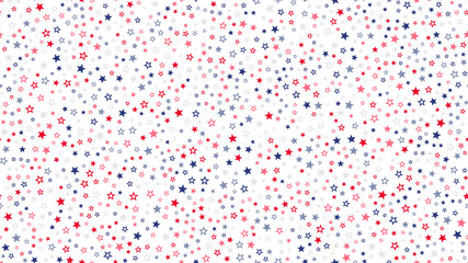 American stars seamless pattern background.
