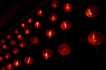 Obraz premium Chinese lanterns,Chinese new year lanterns in chinatown
