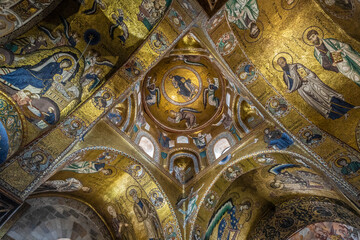Fototapeta na wymiar Church of Santa Maria dell'Ammiraglio, Palermo, Italy