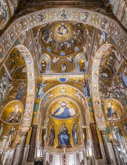 Fototapeta na wymiar Palatina Chapel, Palermo, Italy