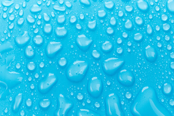 Liquid water drops, close up texture background, macro selective focus.