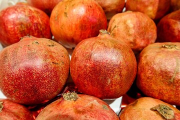 pomegranates on market