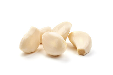 Fresh garlic, isolated on white background.