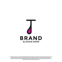 letter T with drop combination logo design inspiration