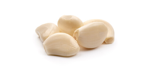 Fresh garlic, isolated on white background.