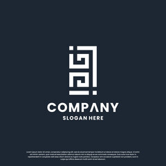 Fototapeta premium monogram letter B logo design inspiration