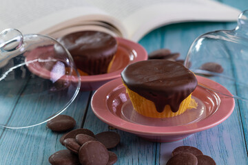 Bolo de Cenoura com chocolate