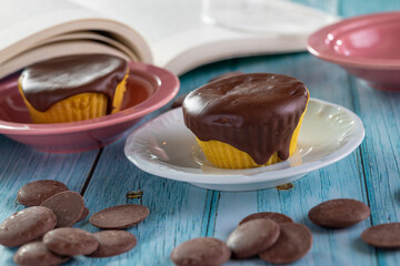 Bolo de Cenoura com chocolate