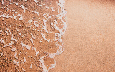 Fototapeta na wymiar summer holiday background seashore and sand