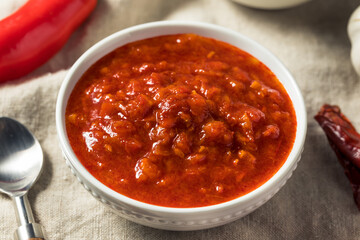 Homemade Organic Red Harissa Paste