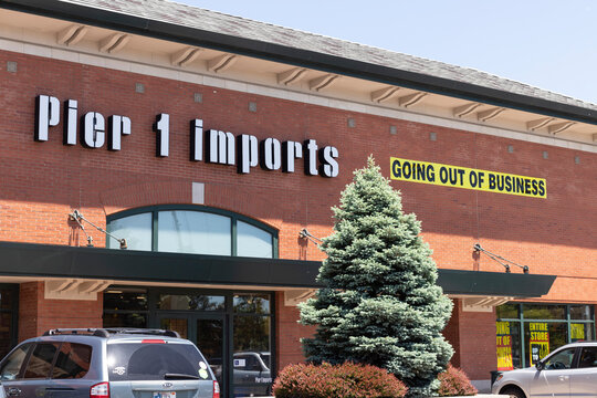 Former Pier 1 Imports Retail Store. Pier 1 Filed For Chapter 11 Bankruptcy Protection On February 17, 2020.