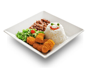 Prato Executivo, Prato kids , nuggets ,arroz e feijão com salada