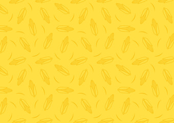 Corn icon. Corn doodle pattern wallpaper. Corn on yellow background.
