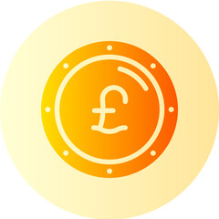 pound gradient icon