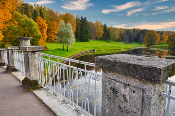 bridge in autumn