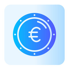 euro gradient icon