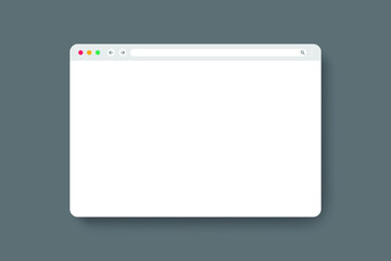 Browser window mockup. modern internet page
