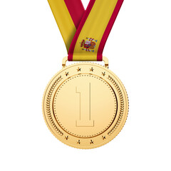 Spain gold medal 3D 