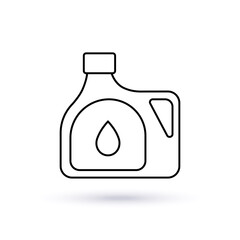 Canister. Engine oil icon. Vector illustration.