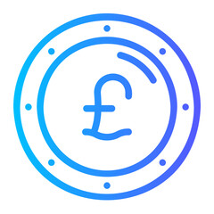 pound gradient icon