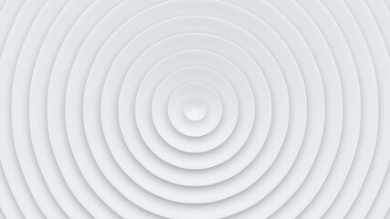 Fototapeta na wymiar White circles abstract background 3D render