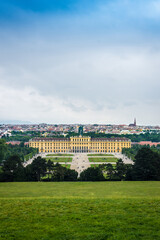 Fototapeta na wymiar Schonbrunn Palace in Hietzing, Vienna.