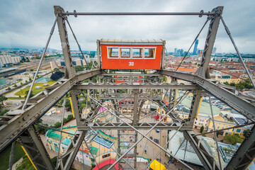 The Wiener Riesenrad in Vienna, Austria.