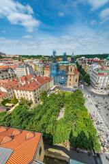 Naklejka premium Old Town Square in Prague, Czech Republic.