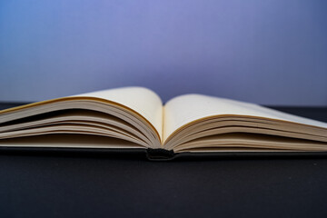 open book on table