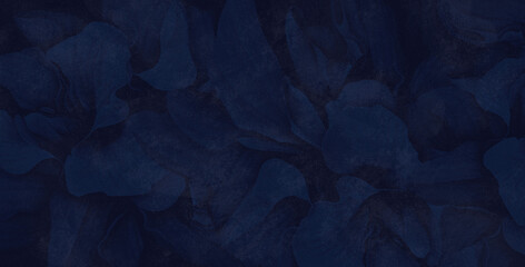 Tekstura w kolorze Navy Blue z kwiatowym motywem, tło przeznaczone do druku na tkaninie, tapecie, płytkach ceramicznych, ozdobnym papierze. - obrazy, fototapety, plakaty