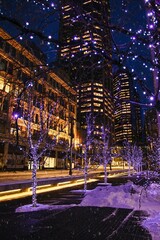 Christmas Light Decorations In Downtown Calgary