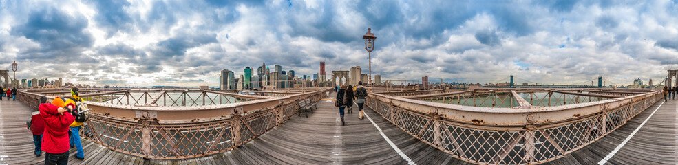 Naklejka premium Brooklyn Bridge in New York, United States.