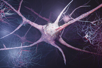 Neuronen - Zellen - Gehirn - Konzept
