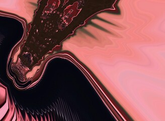 Obraz premium Digital abstract graphic artwork. Vibrant glitch texture. Artwork with deconstructed shapes and graphics elements.