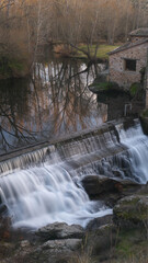 waterfall in autumn